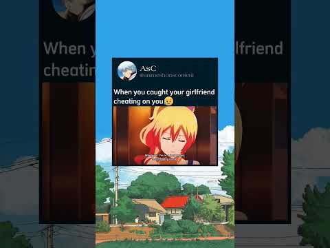 When you caught your girlfriend cheating on you😓 #shorts