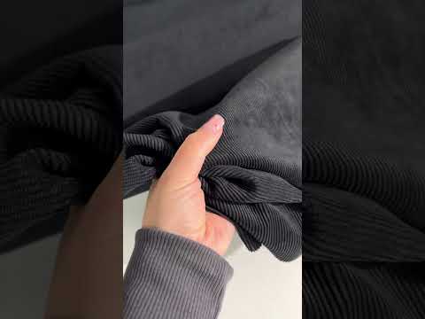 Corduroy with elastane Black internetu