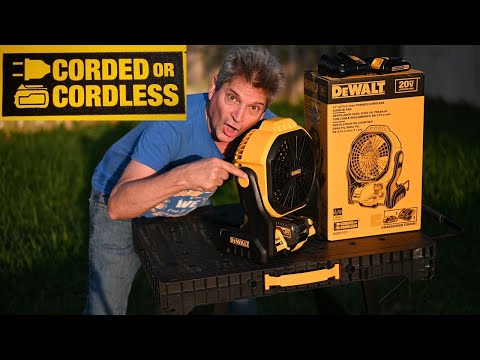 DeWalt Jobsite Fan Kit Tool Review: "BATTERY" of TESTING, Drops