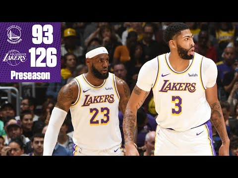 LeBron James and Anthony Davis torch the Warriors | 2019-20 NBA Highlights