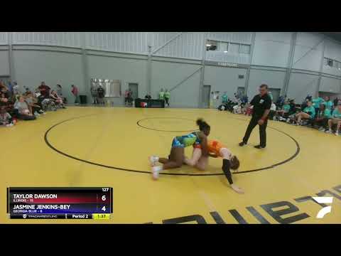 127 Lbs Round 1 (8 Team) - Taylor Dawson, Illinois Vs Jasmine Jenkins-Bey, Georgia Blue 1b4f