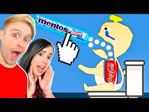 ALIMENTE o BEBÊ do JEITO CERTO para VENCER no Eating Simulator Physics Food