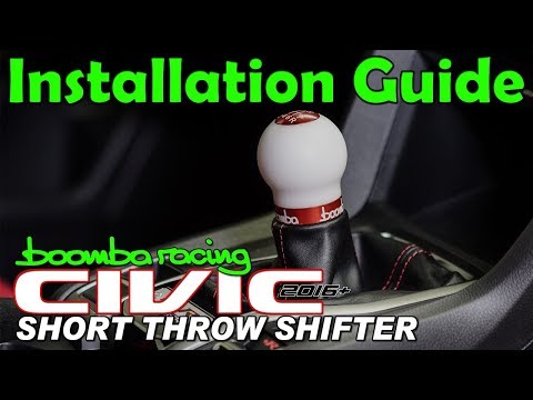 How to Install | Boomba Short Throw Shifter for '16+ Honda Civic 6MT/Si/Type-R