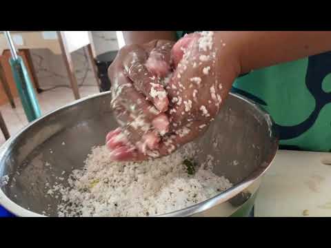 Cooking Fijian Fish in Coconut Miti sauce with Salote