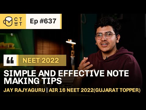 CTwT E637 - NEET 2022 Topper Jay Rajyaguru AIR 16 NEET 2022 | 706/720 Marks #neettopper #neetexam