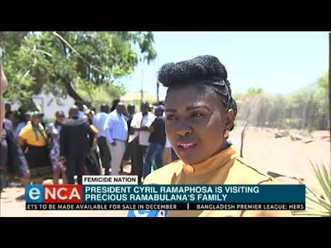 President visits Precious Ramabulana's family