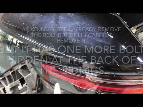 Porsche Cayenne S tail light removal