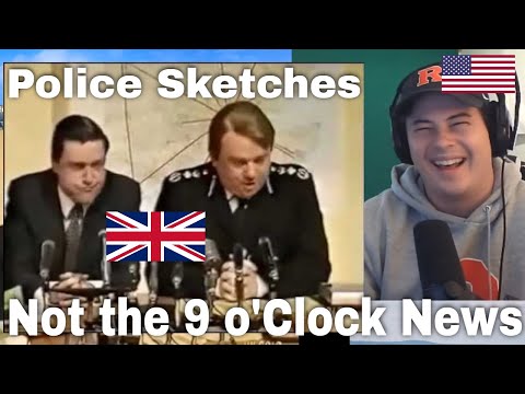 American Reacts 9 o'Clock News | Funny Police Sketches