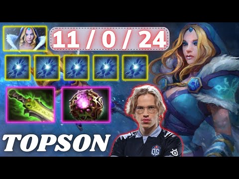 🔥 TOPSON Crystal Maiden Midlane 🔥 Crystal Nova Build Play - Dota 2