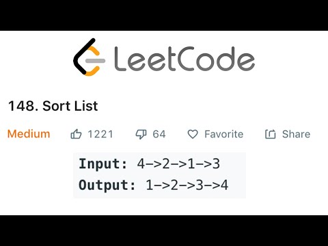 LeetCode Sort List Explained - Java