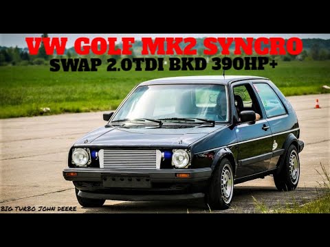 VW GOLF MK2 SYNCRO @ SWAP 2.0 TDI BKD 16V 390HP+ @ BIG TURBO JOHN DEERE @ ETC .DIESELPOWER |VORY TDI