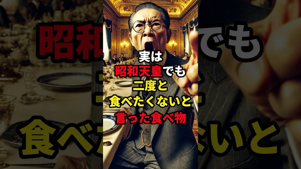 実は昭和天皇でも二度と食べたくないと言った食べ物 #海外の反応  #日本