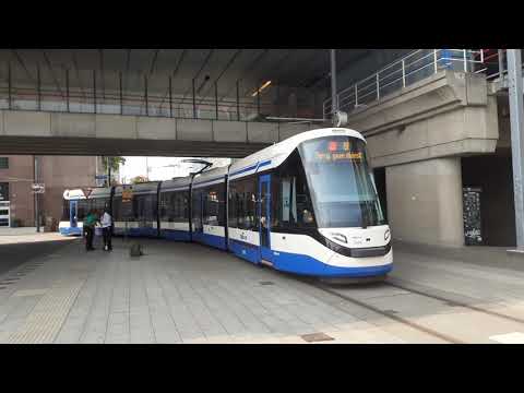 GVB, Amsterdam, Tram, 3055, 15G CAF, On Route 19, At Amsterdam Sloterdijk
