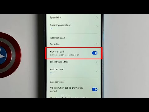 Flash when there is an incoming call on Realme 5i Android 10