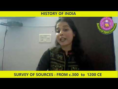 SURVEY OF SOURCES FOR C. 300- 1200 CE (ENGLISH MEDIUM) By - RAVINA MEENA