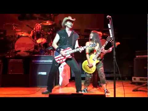 Desiree' jams with Ted Nugent