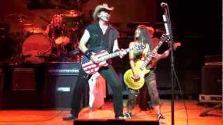 Desiree' jams with Ted Nugent
