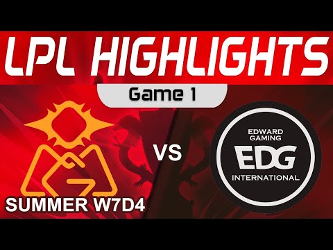 OMG vs EDG Highlights Game 1 LPL Summer Season 2023 W7D4 Oh My God vs EDward Gaming by Onivia
