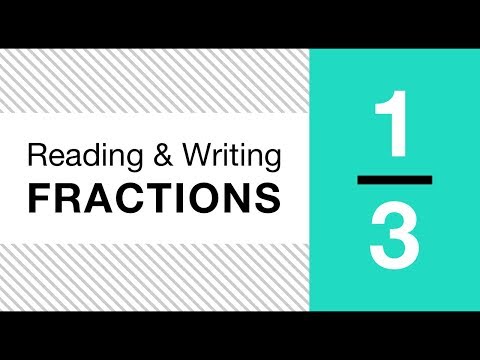 Math Basics: Reading and Writing Fractions