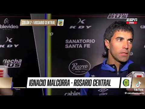 Gesto de Ignacio Malcorra a los hinchas de Colon de Santa Fe