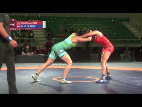 Round 2 WW - 59 kg: N. RODRIGUEZ TI (PUR) v. K. SILVA DE SAN (BRA)