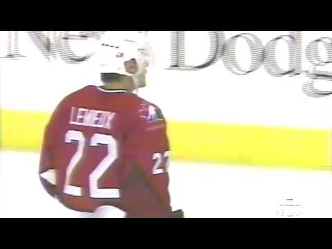 Claude Lemieux Goal - Game 1, 1996 World Cup Of Hockey USA vs. Canada