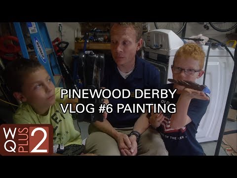 Pinewood Derby Quest Part 6 - More painting because I live in Texas