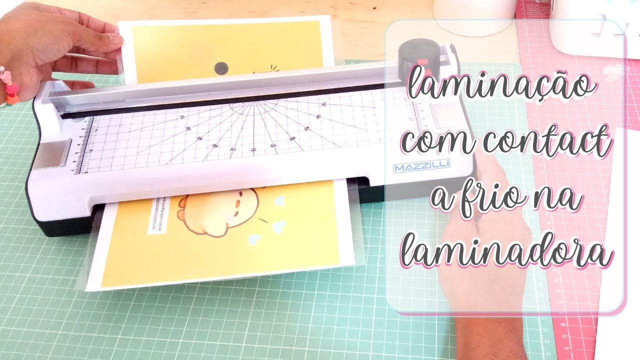 Laminação a frio sem bolhas e sem rugas usando contact na laminadora