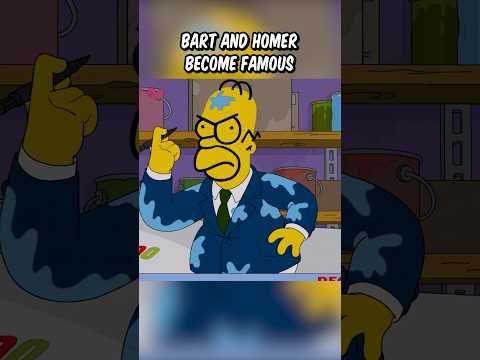 Bart and Homer became famous