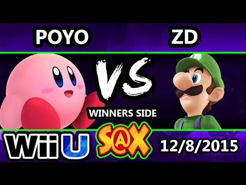 S@X 127 - Poyo (Luigi, Kirby) Vs. ZD (Luigi) SSB4 Tournament - Smash Wii U - Smash 4