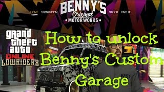 How To Unlock Gta V Benny S Garage