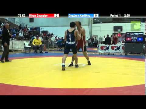 75 KG SF - Iliyan Georgiev (Bulgaria) vs. Doszhan Kartikov (Kazakhstan)