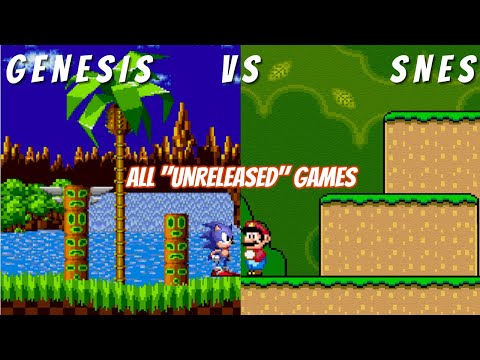 All Genesis Vs SNES Games Compared Side By Side Part 18: Unreleased Games