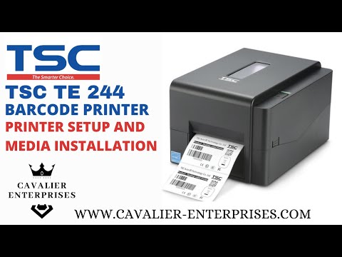How to Setup TSC TE 244 Barcode Label Printer | TSC TE 244 Label and Ribbon setting | Cavalier Ent