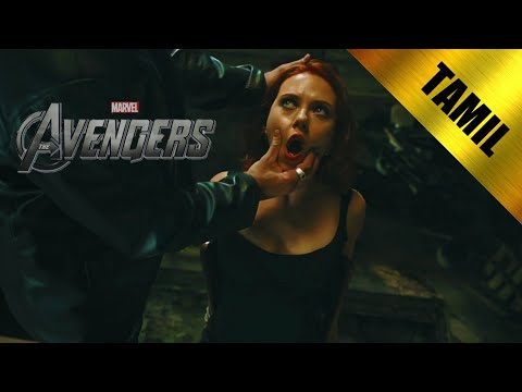 (TAMIL) The avengers  2012| black widow first fight scene | CLIP shots movie scenes.