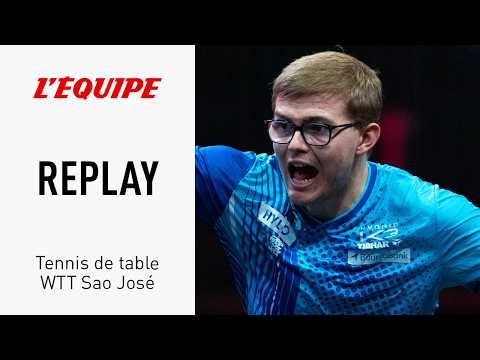 Tennis de table - La demi-finale entre Jaehyun An et Alexis Lebrun au WTT Sao José dos Campos