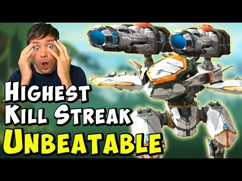 UNBEATABLE AO JUN - Highest Kill Streak EVER! War Robots Mk2 Gameplay WR