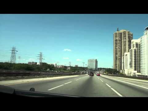 Around Toronto in 3 Minutes: A Drive on Highways 401, 427, Gardiner, and DVP
