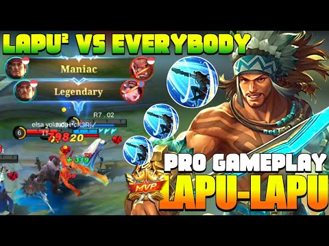 1 vs 4 Get Maniac! Lapu-Lapu Gameplay, Aggressive Outplay [Lapu-lapu Best Build 2022] - MLBB