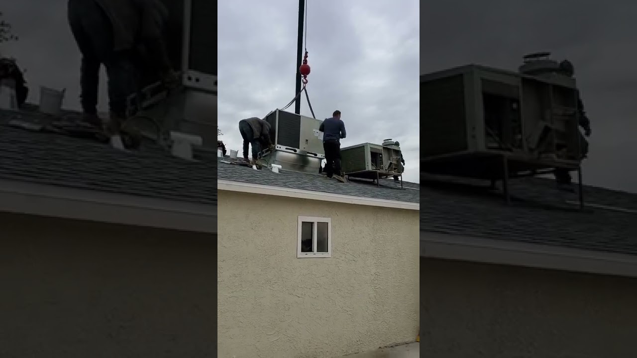 Watch video 3 ton Gas Package Unit Installation Las Vegas Now 3 ton Gas Package Unit Installation Las Vegas