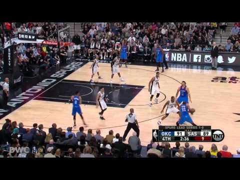 Serge Ibaka Defense on LaMarcus Aldrige In 4qtr May 2, 2016 Playoffs R2G2