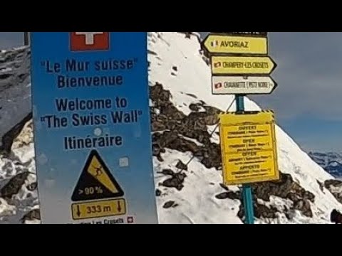 Skiing The Swiss Wall
