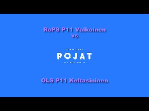 RoPS P11 Valkoinen vs OLS P11 Keltasininen