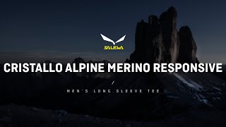 Dámské triko Salewa CRISTALLO WARM AMR TEE Black Out