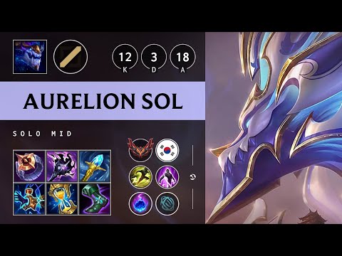 Aurelion Sol Mid vs Orianna - KR Grandmaster Patch 25.08