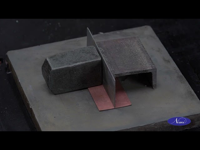 T Joint on copper to M.S Sheet 2mm thick in flat position by brazing