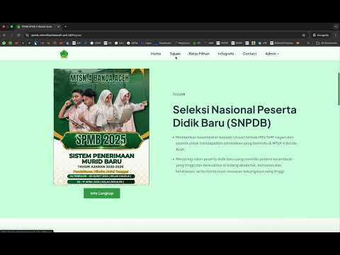 Tutorial Cara Pendaftaran SMPB 2025