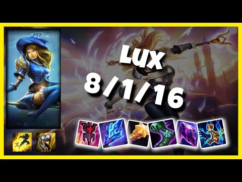 Lux Challenger Gameplay S11 Replay 10.25 Support (8/1/16) - BR