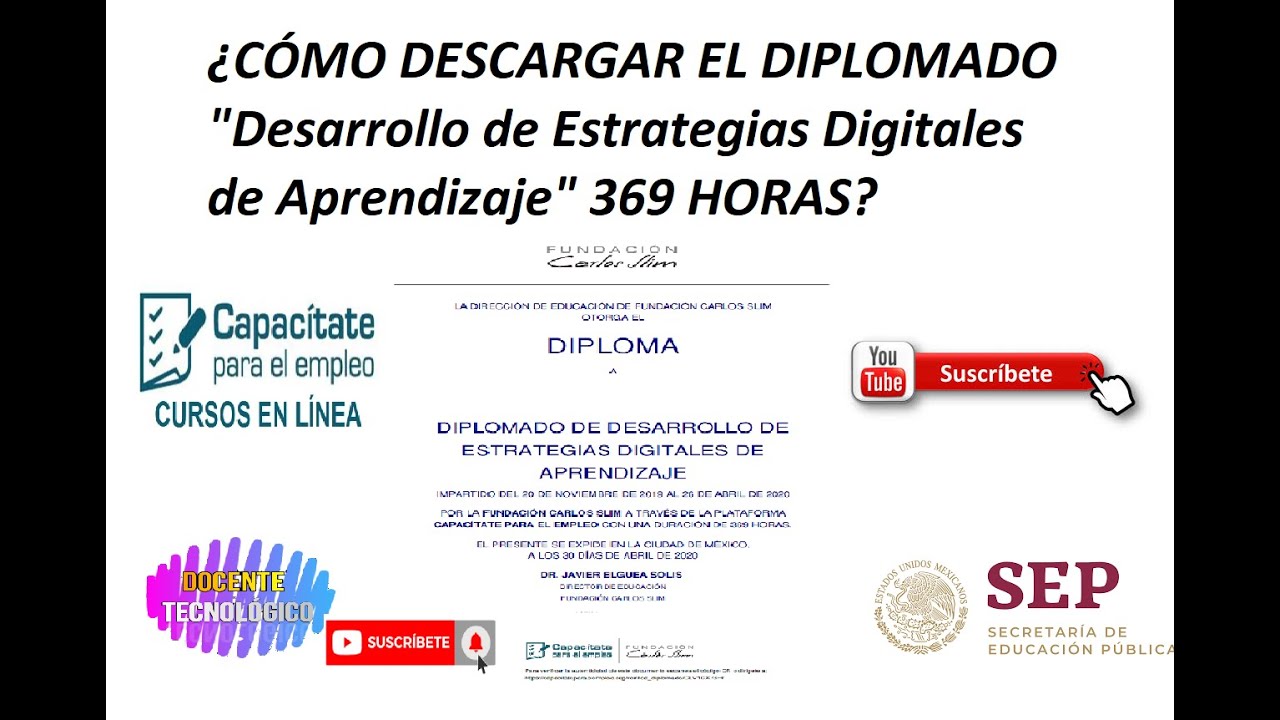 ¿CÓMO DESCARGAR EL DIPLOMADO  
