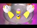 ASMR Fanta Lemon Ice Cream Rolls Oddly Satisfying Relaxation With Scratching And Tapping Sounds